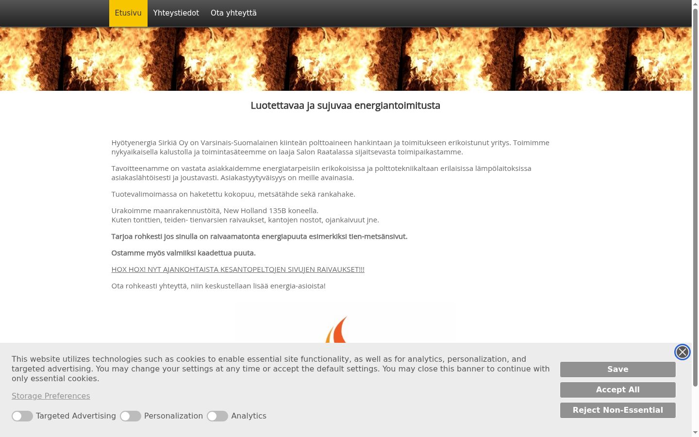 Screenshot van de toestemmingsbanner zoals getoond vóór enige interactie