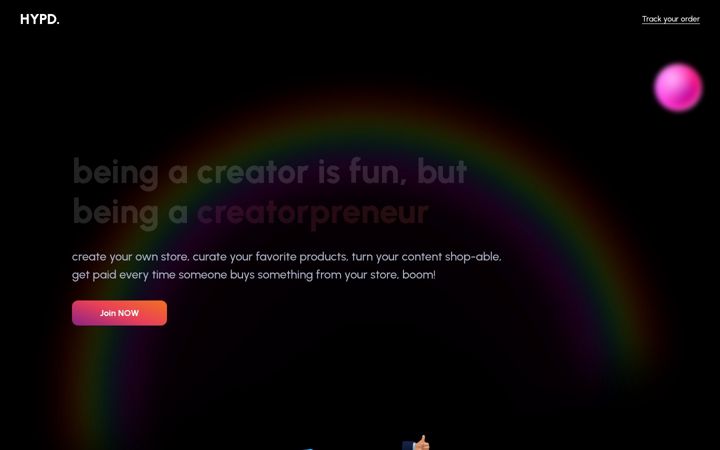 Screenshot of hypd.store