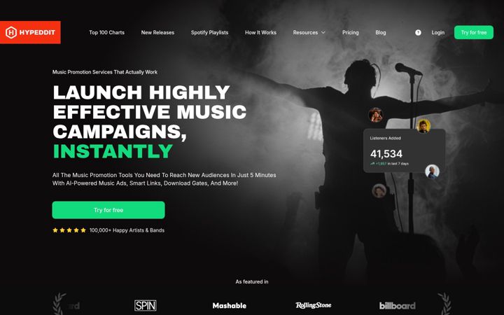 Screenshot di hypeddit.com