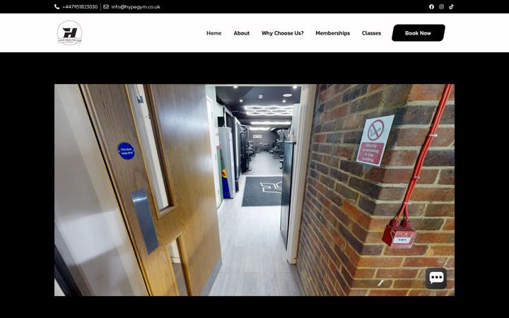 Screenshot of hypegym.co.uk