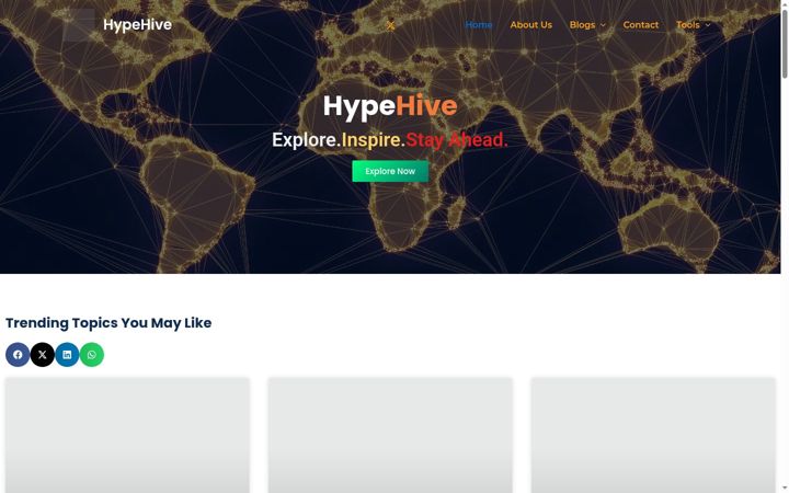 Screenshot of hypehive.in