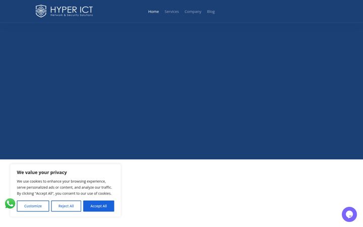 Screenshot of hyper-ict.com