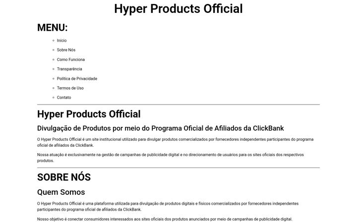 Screenshot of hyper-products-official.com