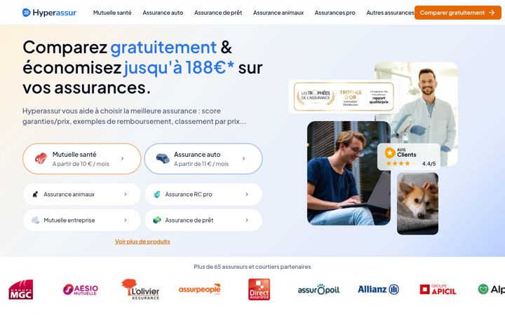 Screenshot of hyperassur.com