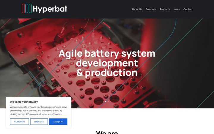 Screenshot of hyperbat.com