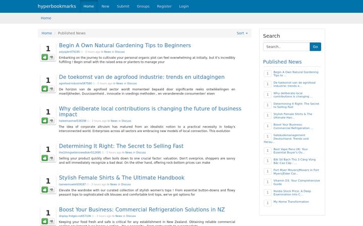 Screenshot of hyperbookmarks.com