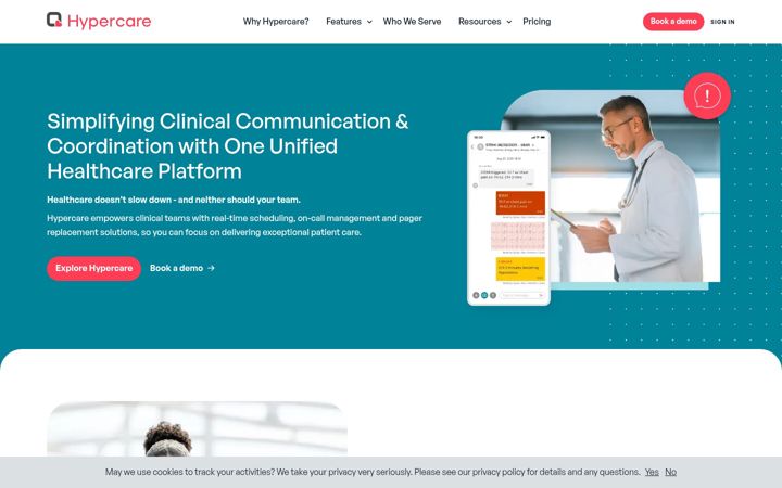 Screenshot of hypercare.com