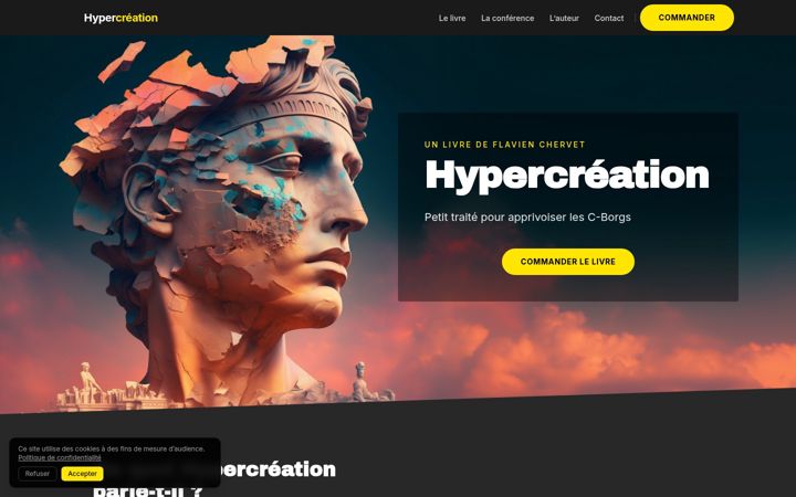 Screenshot of hypercreation.fr