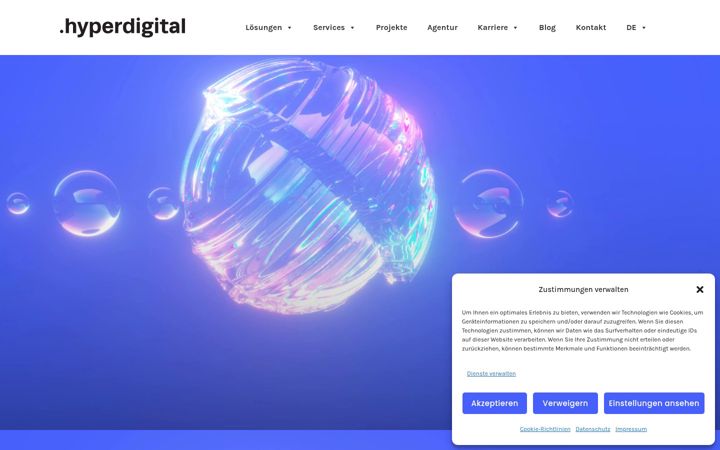 Skjámynd af hyperdigital.de
