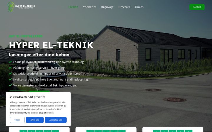 Screenshot of hyperel-teknik.dk