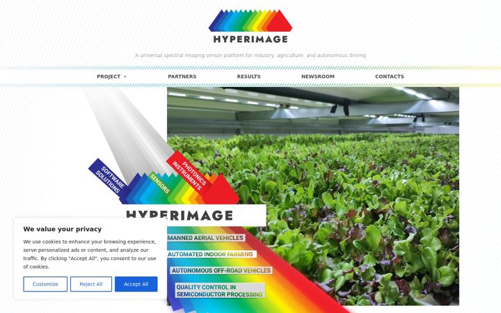 Screenshot of hyperimage-project.eu