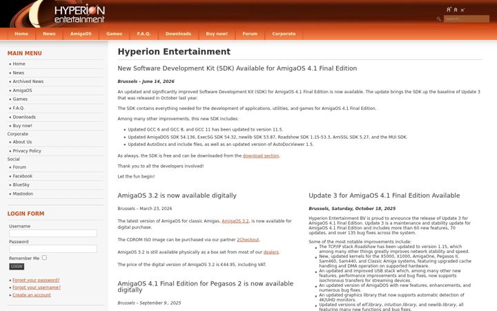 Screenshot of hyperion-entertainment.com