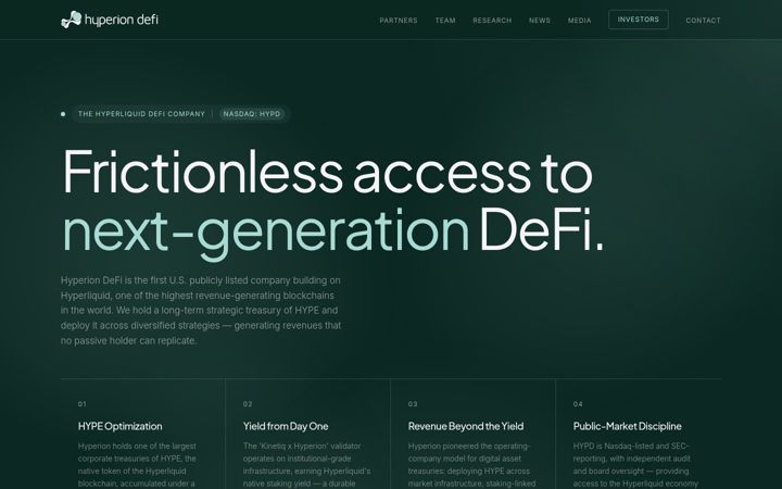 Screenshot of hyperiondefi.com