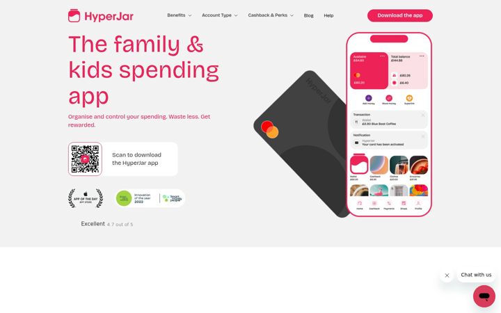 Screenshot of hyperjar.com