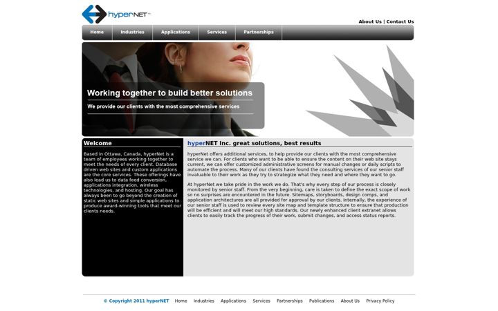 Screenshot of hypernet.ca