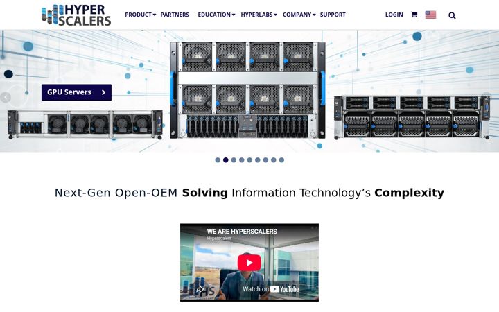 Screenshot of hyperscalers.com