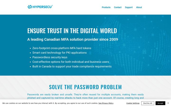 Skärmbild av hypersecu.com