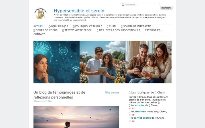 Screenshot of hypersensible.eu