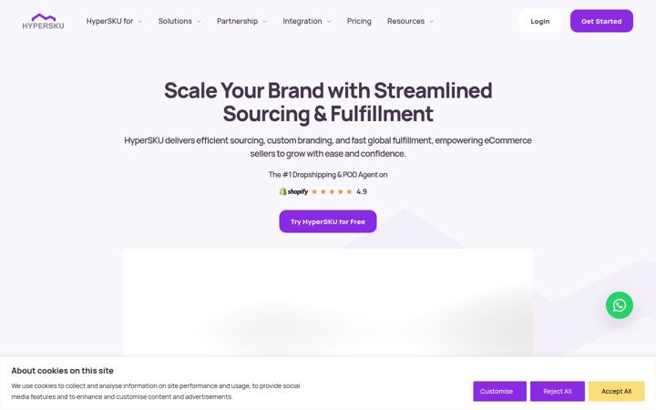 Screenshot of hypersku.com