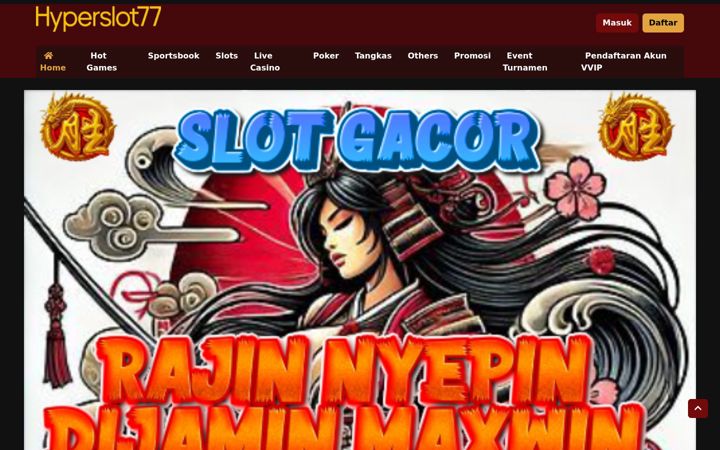 Screenshot of hyperslot77.com