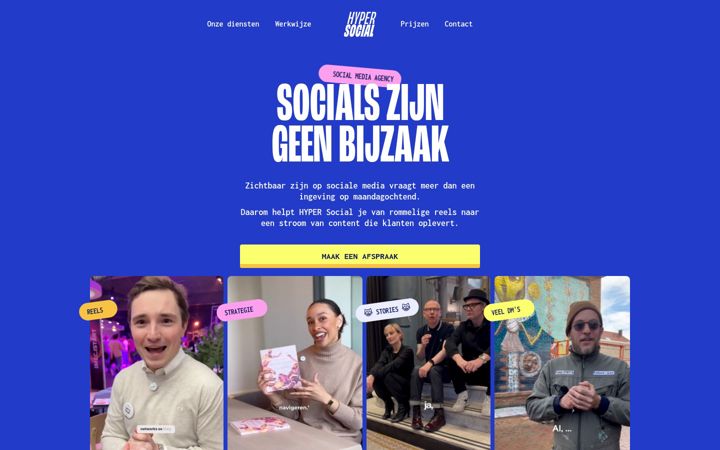 Screenshot of hypersocial.be