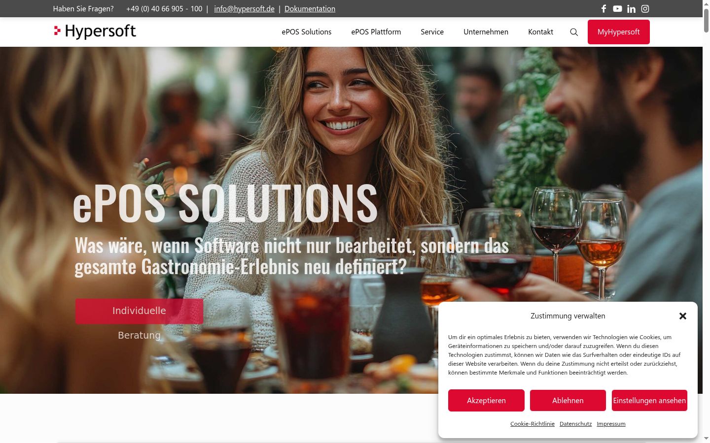 Sutikimo reklamjuostės, rodytos prieš bet kokią sąveiką, ekrano kopija