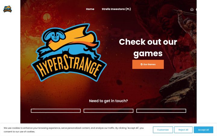 Screenshot of hyperstrange.com