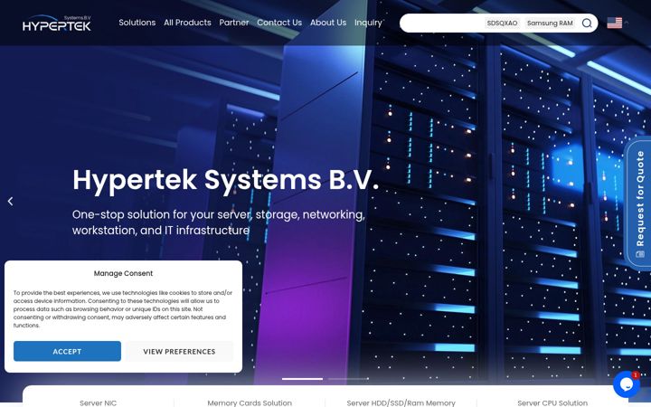 Screenshot of hypertek.nl