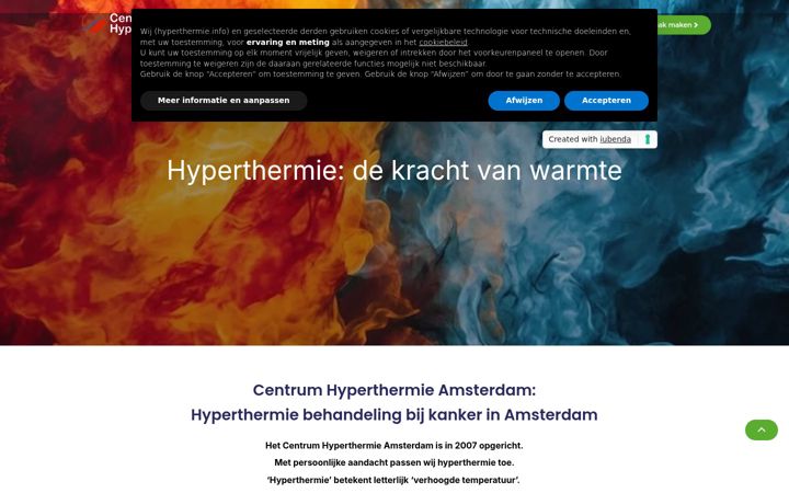 Screenshot of hyperthermie.info