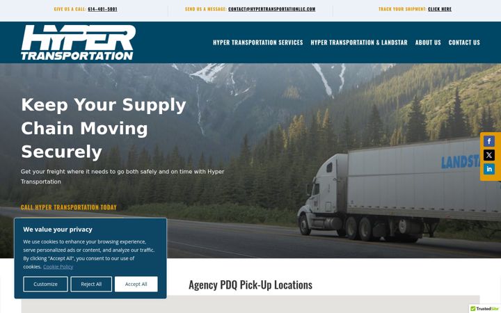 Screenshot of hypertransportationllc.com