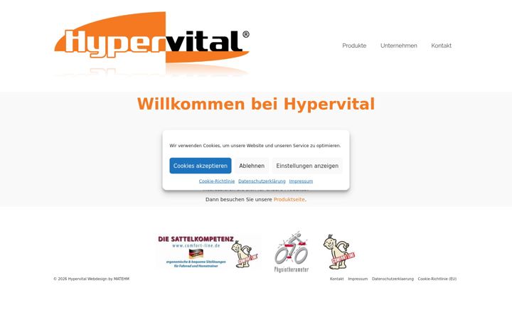 Screenshot of hypervital.de