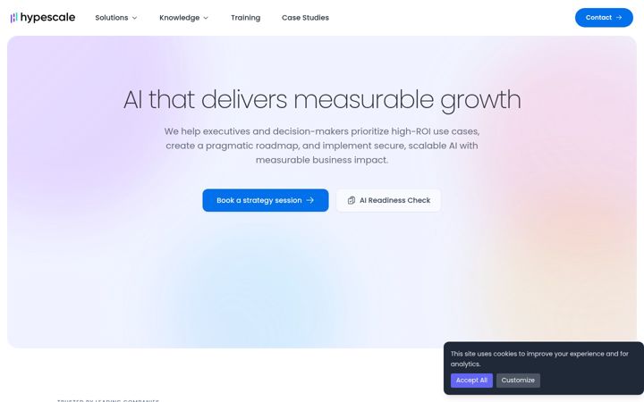 Screenshot of hypescale.com