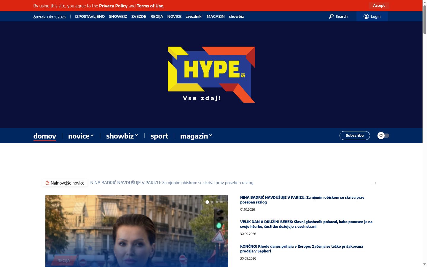 Screenshot des Einwilligungsbanners vor jeglicher Interaktion