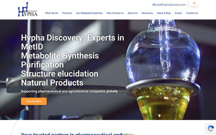 Screenshot of hyphadiscovery.com
