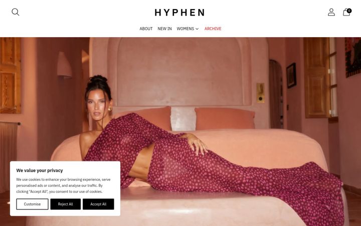 Screenshot of hyphen.store