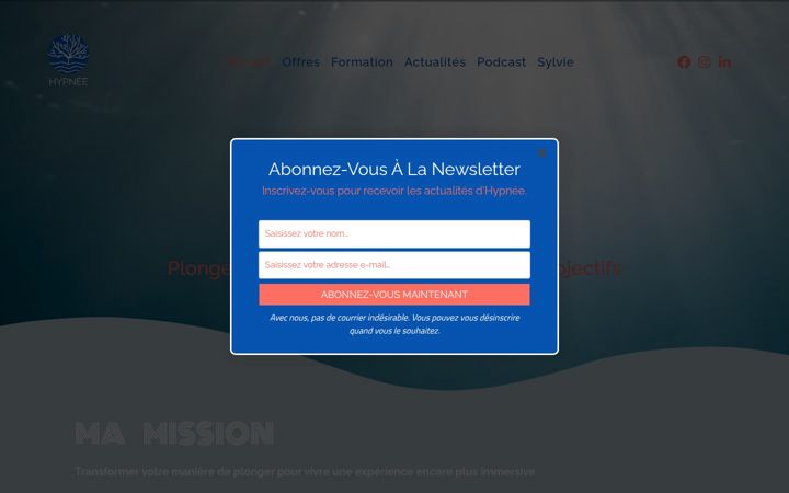 Screenshot of hypnee.com