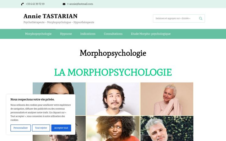 Screenshot of hypno-morpho.com