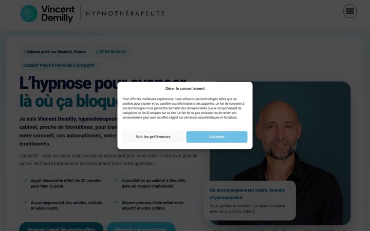 Screenshot of hypno-praticien.com