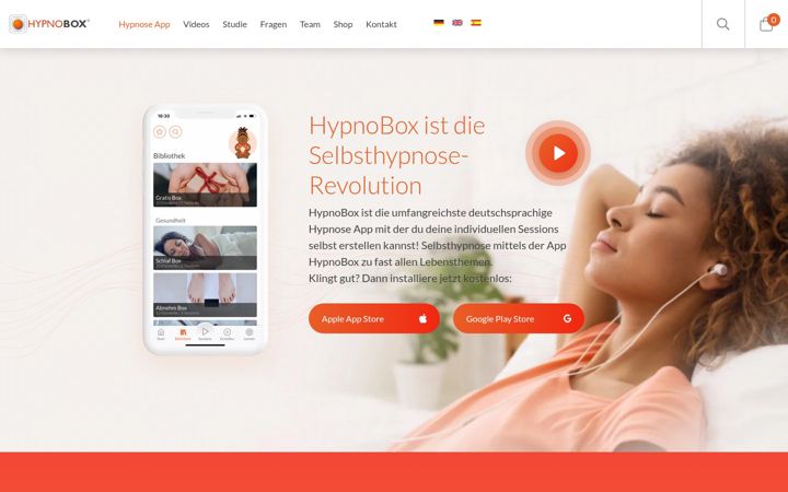 Ekrānuzņēmums no hypnobox.de