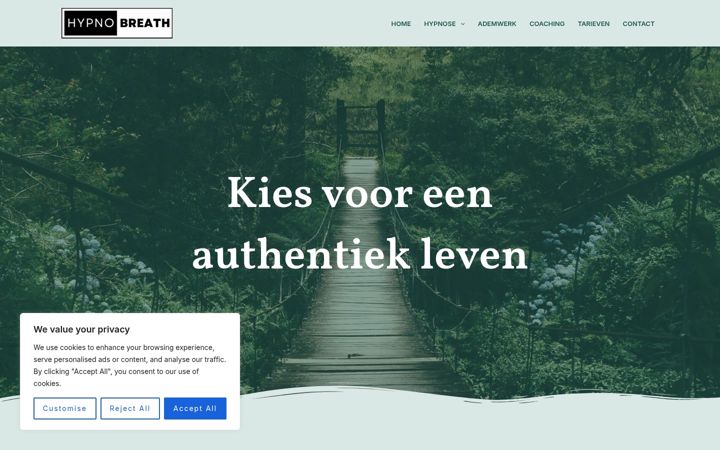 Screenshot of hypnobreath.be