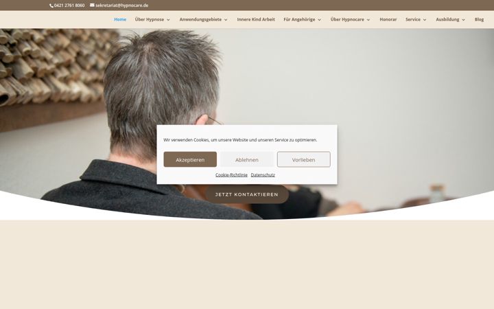 Ekrānuzņēmums no hypnocare.de