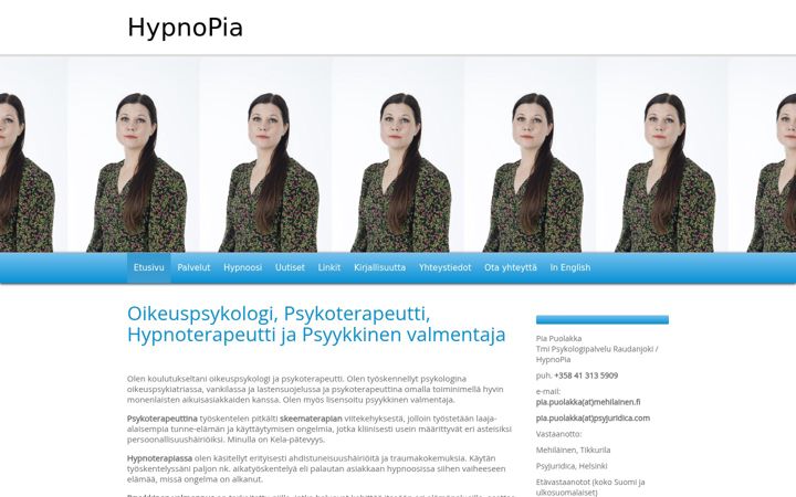Screenshot of hypnopia.fi