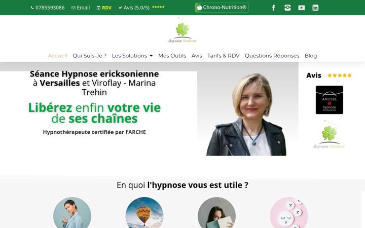 Screenshot of hypnose-bonheur.fr