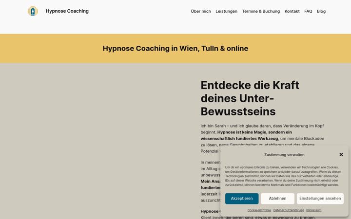 Screenshot of hypnose-coaching.org