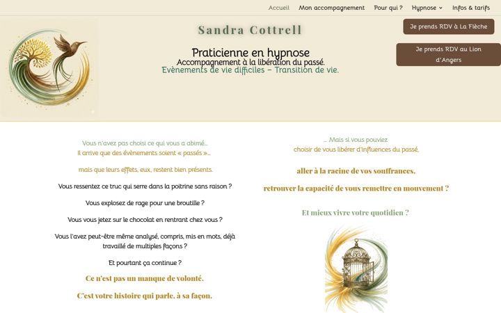 Screenshot of hypnose-cottrell.com