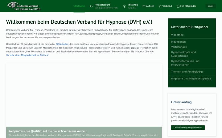 Zrzut ekranu hypnose-fachverband.de