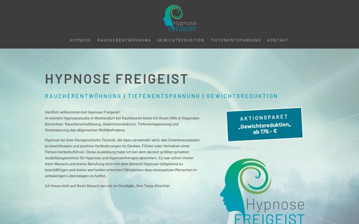 Zrzut ekranu hypnose-freigeist.de
