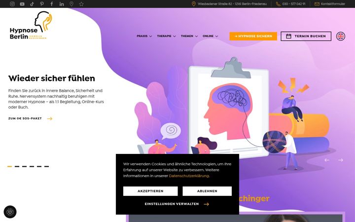 Screenshot of hypnose-in-berlin.de