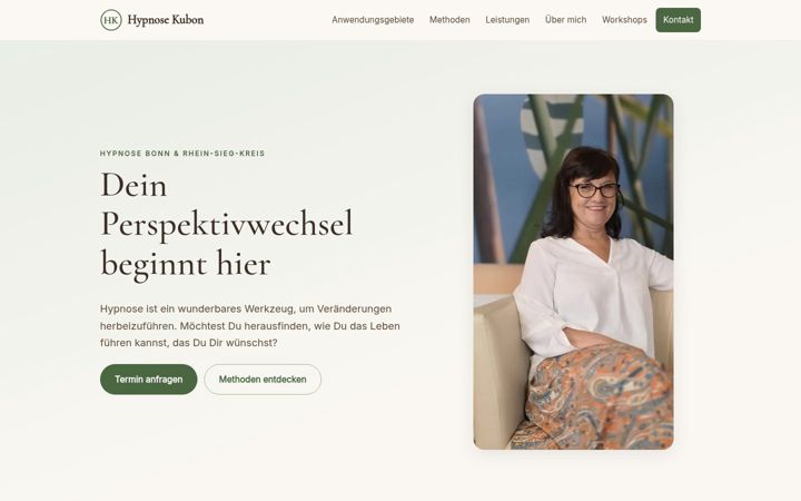 Screenshot of hypnose-kubon.de