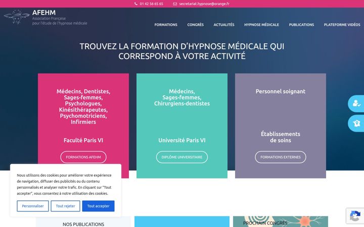 Screenshot of hypnose-medicale.com